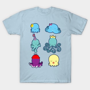 Six Cute Little Octopus T-Shirt